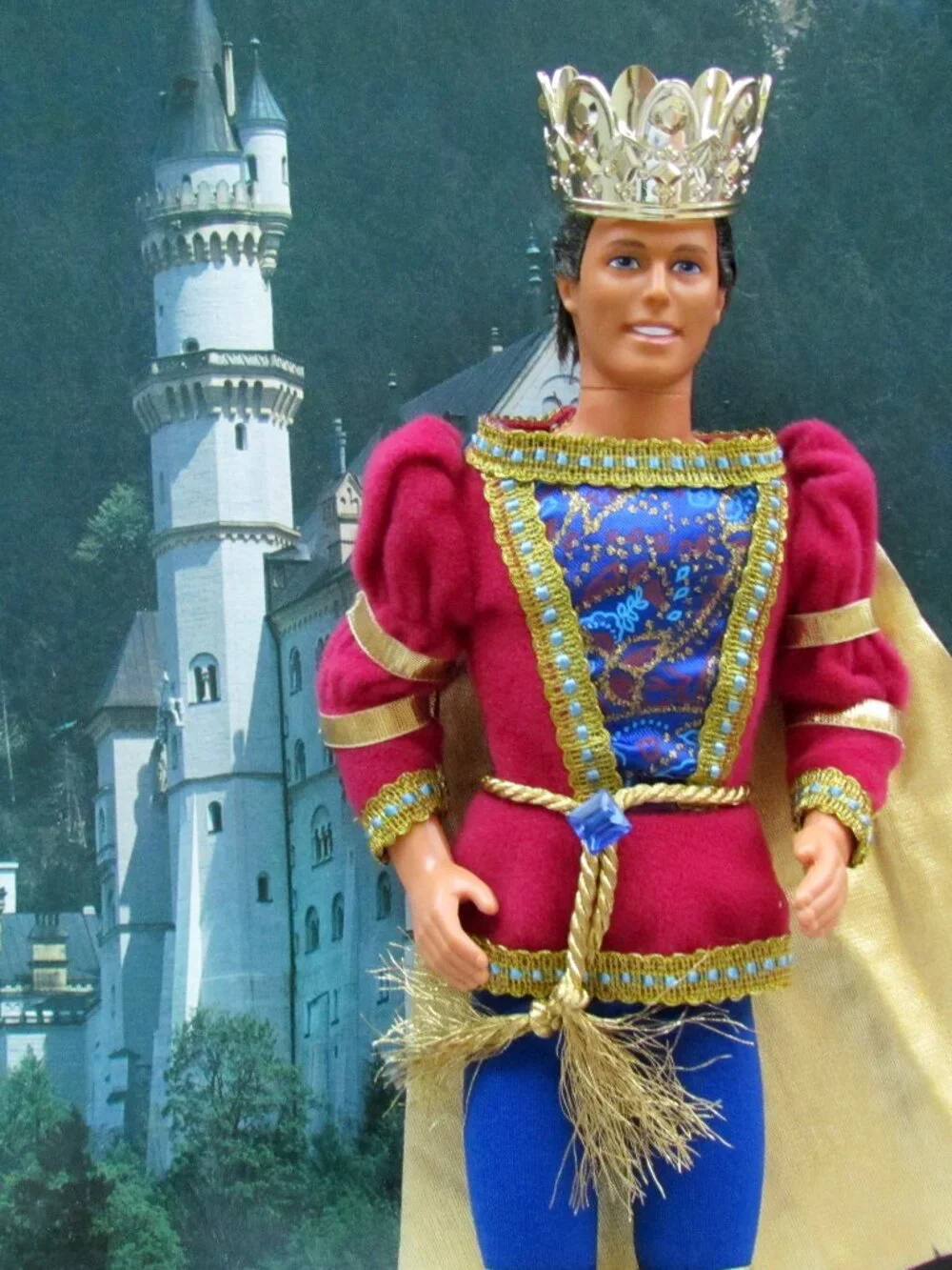 RAPUNZEL'S PRINCE in ORIGINAL OUTFIT w ROOTED HAIR, ROYAL OUTFIT, PRINCE KEN